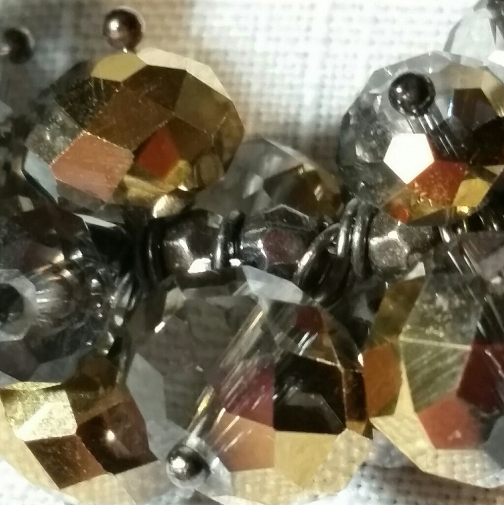Simply Vera NECKLACE Smoke Tone Chain & Glass Bead - Picture 9 of 11